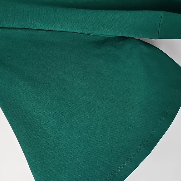 Eloquii Sz:16 Forest Green Flutter Sleeve Wrap Peplum Top Cottagecore Coquette - Picture 4 of 16